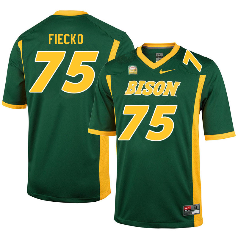 Men #75 Trevor Fiecko North Dakota State Bison College Football Jerseys Sale-Green